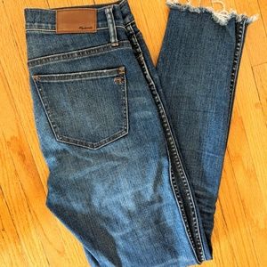 Madewell 9" high rise skinny jeans
